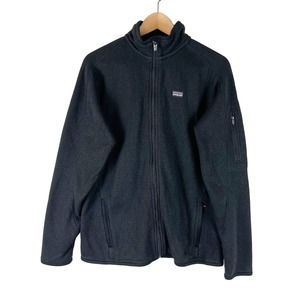 Patagonia Better Sweater Jacket Womens Large Black Full Zip Outdoor 25541